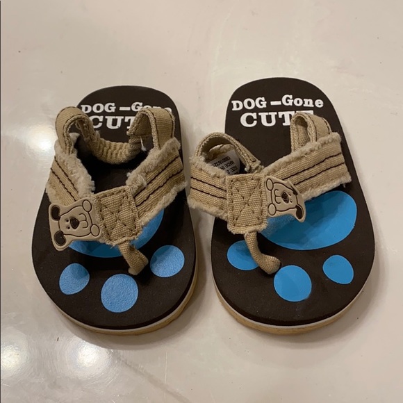Size 2 “Dog-gone cute” sandals - Picture 1 of 1